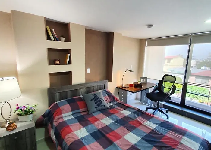 Apartment S03 Master Premium Frente Al Tec Cem Cocineta Wifi Balcon Parking Terraza *